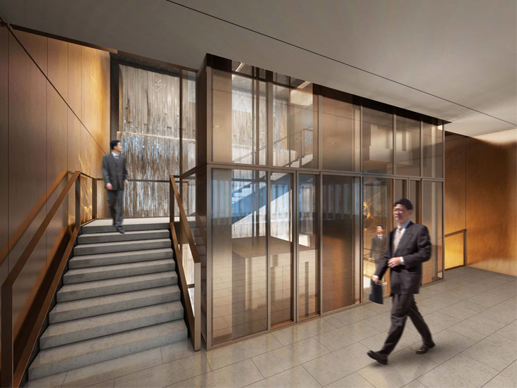 上海綠地廣場大廈寫字樓大廳設計-第6張圖片-上海古都建筑設計集團 上海綠地廣場大廈寫字樓大廳設計-第6張圖片-上海古都建筑設計集團