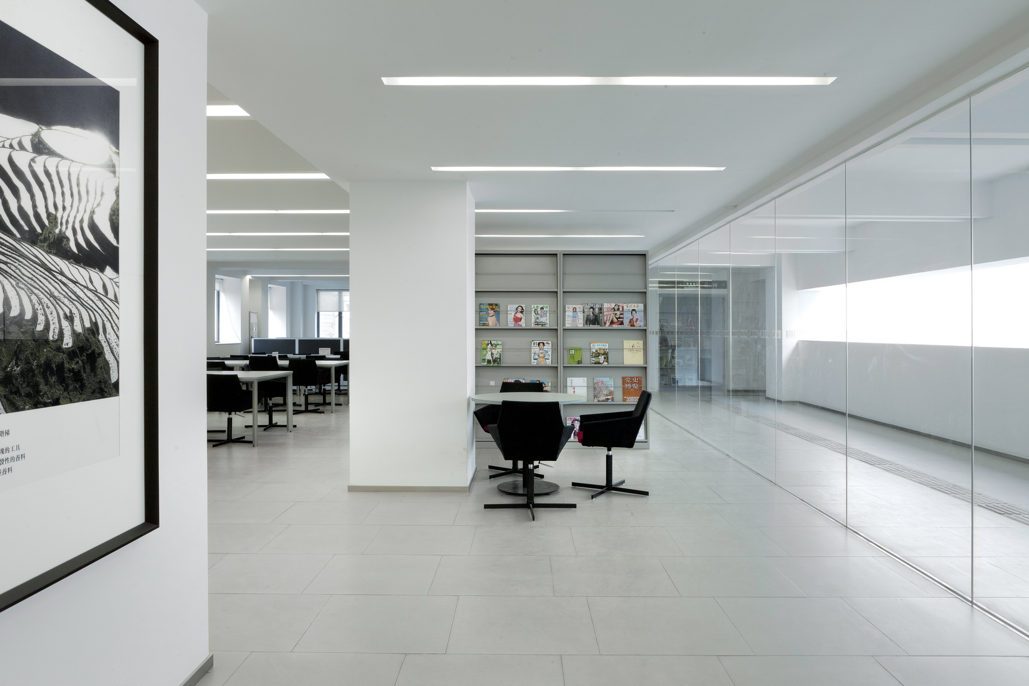 400平清新簡(jiǎn)約圖書室裝修設(shè)計(jì)效果圖-第8張圖片-上海古都建筑設(shè)計(jì)集團(tuán)